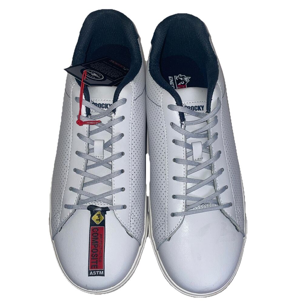 Rocky Men’s SR Casual Sz 10.5M Comp Toe Skater Style Low Top Shoes Ash/Navy New